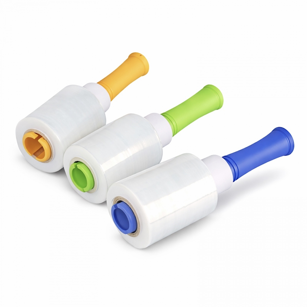 Стретч-плёнка ручная МИНИ 125 мм с ручкой