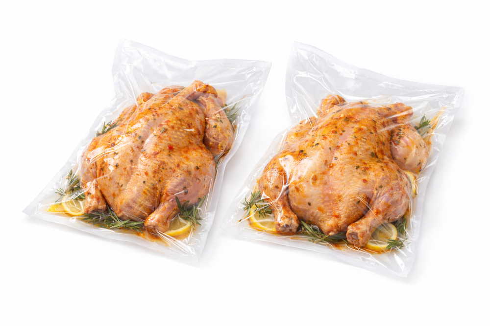 Вакуумный пакет для шашлыка с прорубной ручкой PET/PE 200×300 мм, 55–115 мкм